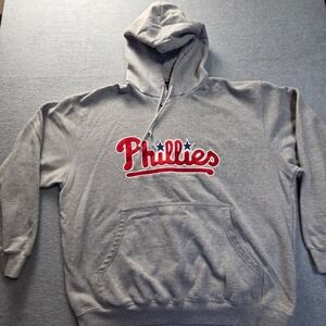 Philadelphia Phillies Nike Team MLB Embroidered Hoodie Gray Pullover XXL